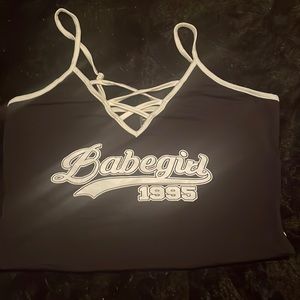 Body suit, black and white size 1XL never worn